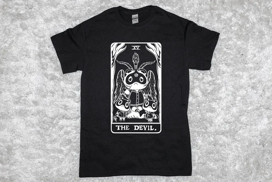 Tom Nook as The Devil T-Shirt | Tarot Collection