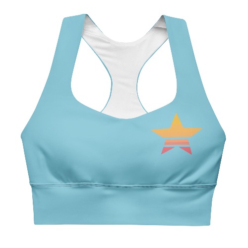 ProtonJon - Recycled Longline Sports Bra - Rosa | Tantrum Merch