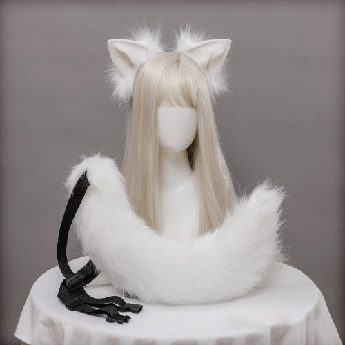 Fox Ears Tail Headband Cosplay Costume Accessory