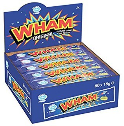 Wham Original Raspberry Chew Bars Full Box of 60