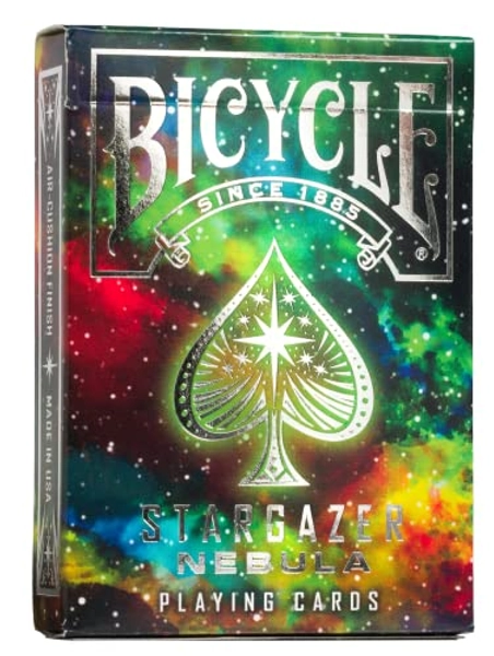 Bicycle Stargazer Nebula Playing Cards, Black - Nebula
