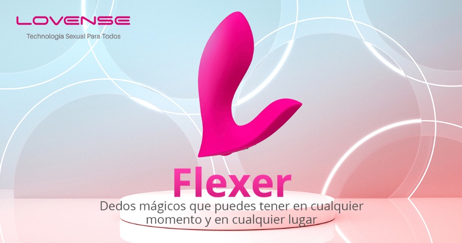Lovense® Flexer: Vibrador para bragas con control remoto para una sensación de digitación.