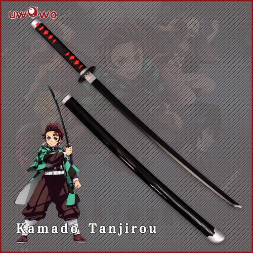 Uwowo Demon Slayer: Kimetsu no Yaiba Nichirin Blade Kamado Tanjiro Personal Demon Swords Demon Slaying Corps Cosplay Props