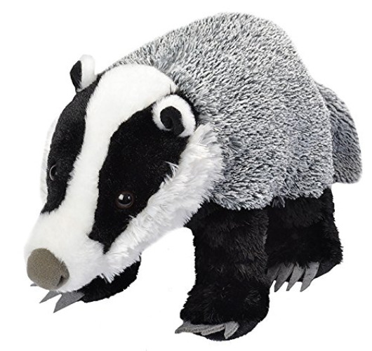 Wild Republic Euro Badger Plush Soft Toy, Cuddlekins Cuddly Toys, Gifts for Kids 30 cm,for 0 month to 99 years