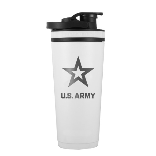 26oz White Custom US ARMY Ice Shaker