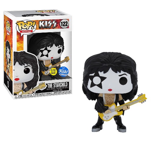 Funko PoP! Kiss Starchild Glow in The Dark Vinyl Figure, 10 cm Height