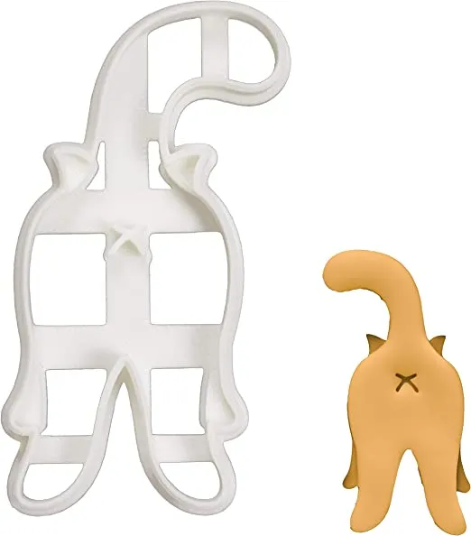 Amazon.com: Kitty Butt cookie cutter, 1 piece - Bakerlogy: Home & Kitchen