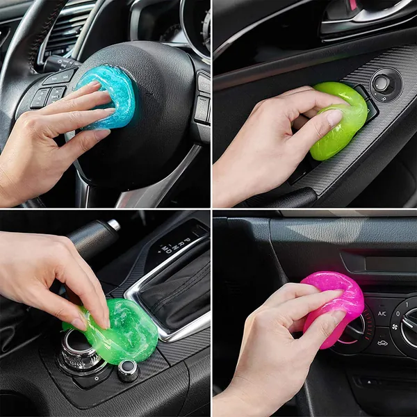 4 Pack Cleaning Gel Universal Dust Cleaner for PC Keyboard Cleaning Car Detailing Laptop Dusting Home and Office Electronics Cleaning Kit Computer Dust Remover