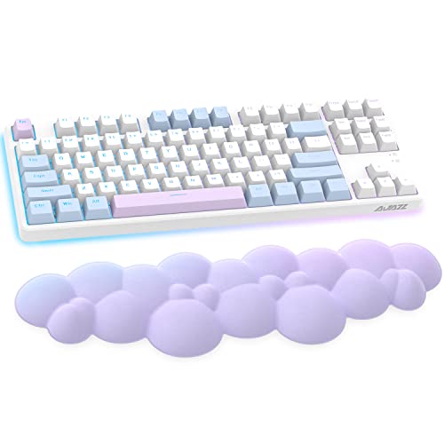 Gaming Keyboard Wrist Rest Pad,Memory Foam Palm Rest, Ergonomic Hand Rest,Wrist for Computer Keyboard,Laptop,Mac,Lightweight Easy Typing Pain Relief-Purple - Purple