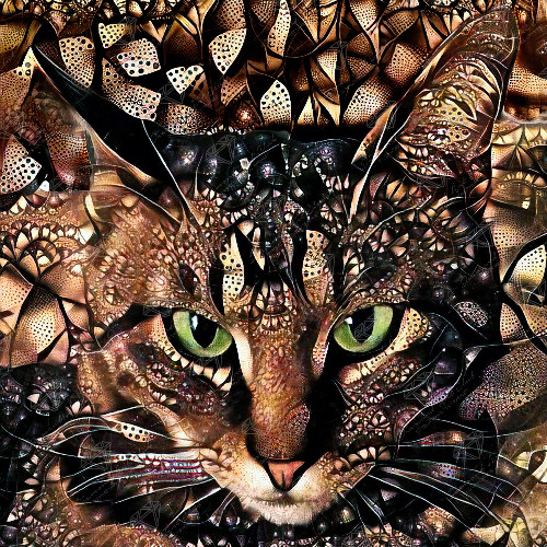 Bud the Tabby Cat | 22" x 22" (55.8cm x 55.8cm) / Square with 21 Colors including 2 ABs / 50,176
