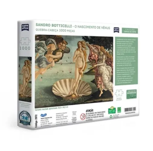 Quebra-Cabeça Nascimento de Vênus 1000 peças