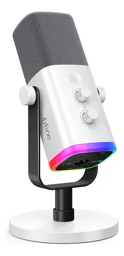 Microfone Fifine XLR AM8 Dinâmico Cardioide cor branco