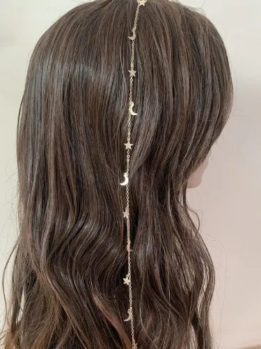Grampos para Cabelo Colar de lua e estrela 