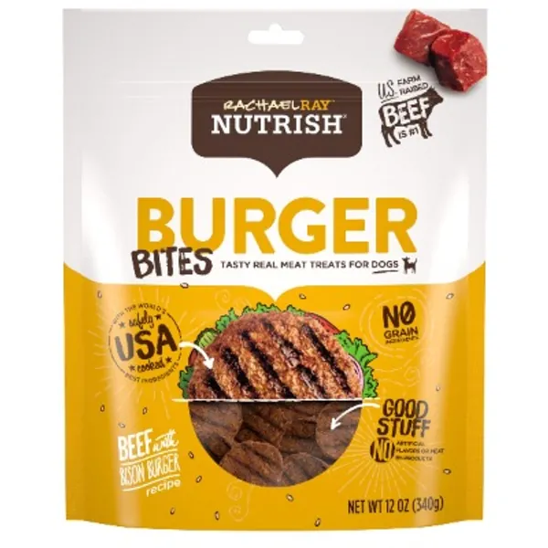 Rachael Ray Nutrish Savory Roasters Real Meat Dog Treats, 12 Ounces, Grain Free.