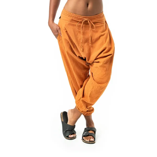 Winter Savannah Harem Pants by Buddha Pants® - ORANGE / S