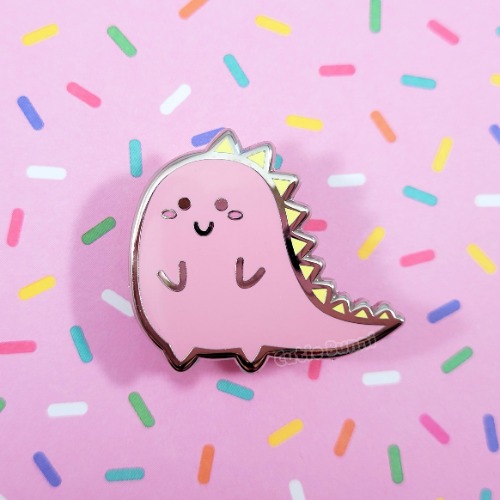 Lil Dino Enamel Pin (Pink)