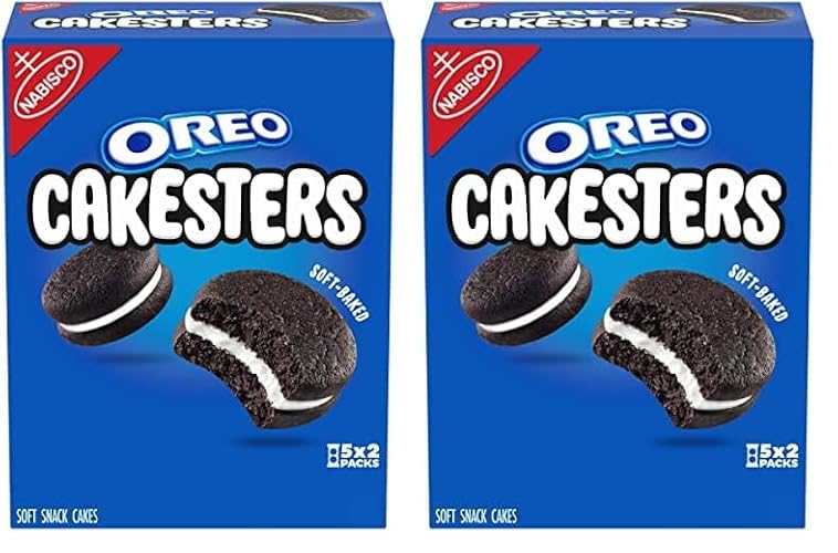 OREO Cakesters Soft Snack Cakes, 5-2.02 oz Snack Packs (Pack of 2) - Chocolate - 2.02 Ounce (Pack of 10)