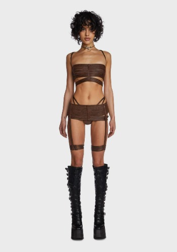 Echo Strappy 3-Piece Lingerie Set | Small