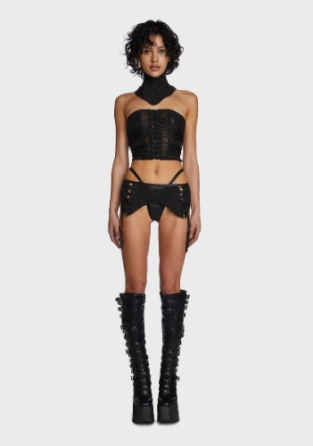 Echo Organza 4-Piece Lingerie Set | Small