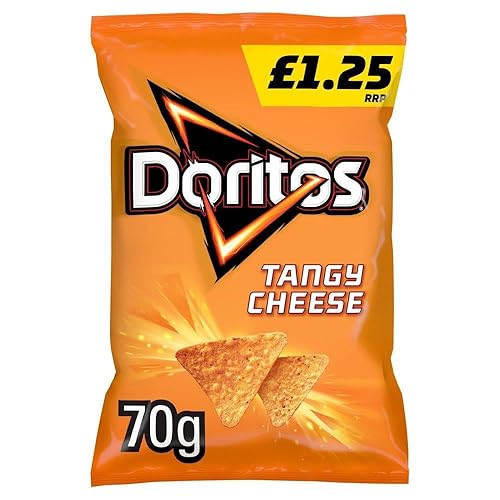 Doritos TANGY CHEESE Tortila Crisps 18 x 70g PMP Bags