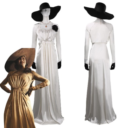 Resident Evil Village Alcina Dimitrescu Outfits Halloween Carnival Suit Cosplay Costume | Female / L