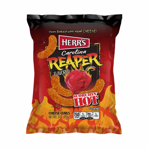 Herr's Carolina Reaper Cheese Curls 28.4g