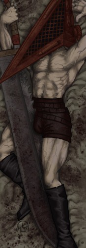 PYRAMID HEAD BODY PILLOW