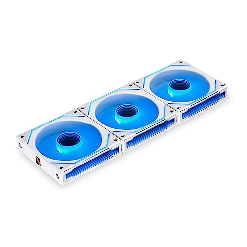 Lian Li UNI FAN SL-INFINITY 120 RGB Triple Pack White with controller - UF-SLIN120-3W - SLIN120 Triple Pack White with Controller