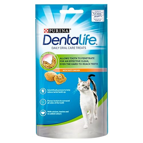 DENTALIFE Dental Chicken Cat Treats 40g - Chicken - 40 g (Pack of 1)