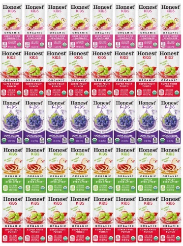Honest kids Assorted Organic Juice Drink Variety Pack, 6 Fl Oz, (40 Count)
