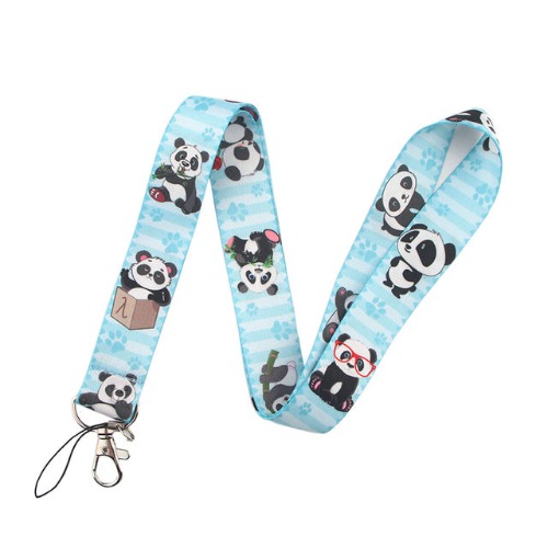 Tiny Panda Lanyard - Blue Bear
