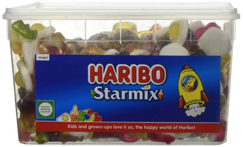 HARIBO, Starmix bulk sweets tub 1.75kg, MIXED FRIUT