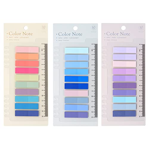 Qufiiry 600 Pcs Sticky Notes, Pack of 3 Pads Sticky Tabs, Index Tabs, Book Tabs, Post It Notes Tabs, Annotation Tabs, Colored Page Markers Labels for Reading Notes, Notebook, Books, Classify Files