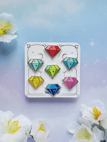 Chaos Emerald Enamel Pins