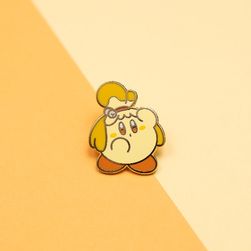 Poyo Crossover "Kirbelle" Hard Enamel Pin - [A Grade] / Simple Rubber Back