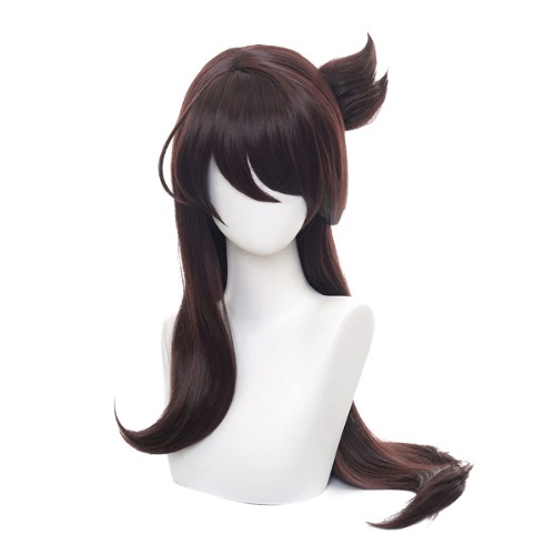 Qiancoshair Genshin Impact Beidou Cosplay Wig Synthetic Long Brown Costume Wigs for Party (Beidou) - 