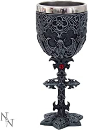 Nemesis Now Black Vampires Goblet 18.8cm, 1 Count (Pack of 1)
