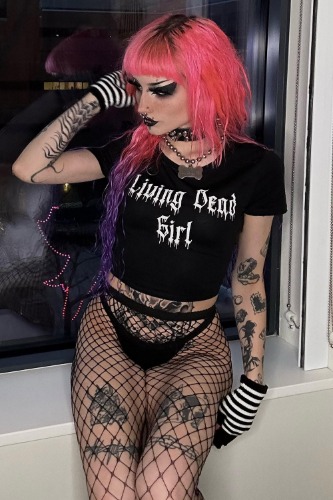 Living Dead Girl Crop Top | M-L