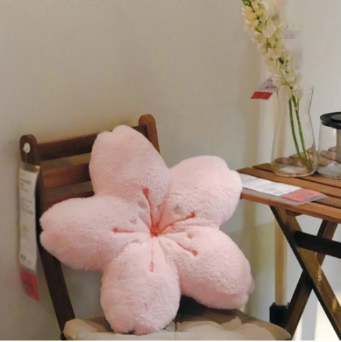 Sakura Blossom Plush Pillow: Adorable Home Decor - Pink / 45*45*10cm