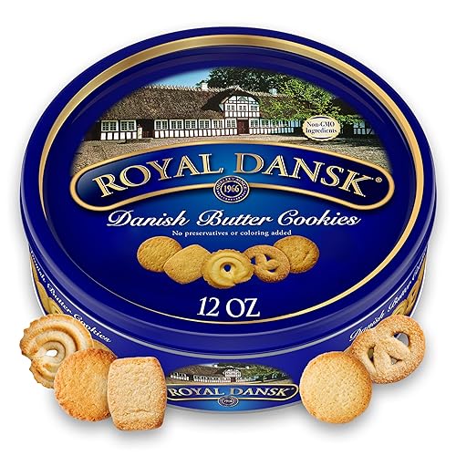 Royal Dansk Danish Cookie Selection, No Preservatives or Coloring Added, 12 Oz. (Pack of 1) - Danish Butter cookies - 12 Ounce (Pack of 1)