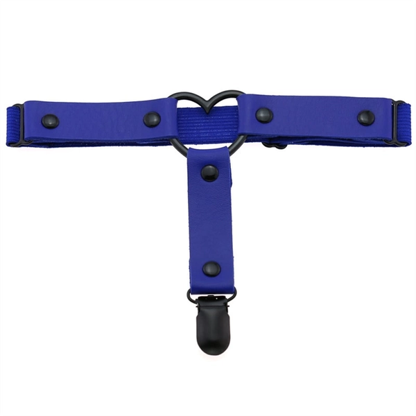 Black Leg Garter Belt Straps Harness Suspender Tillbehör (Color : Blue, Size : One Size)