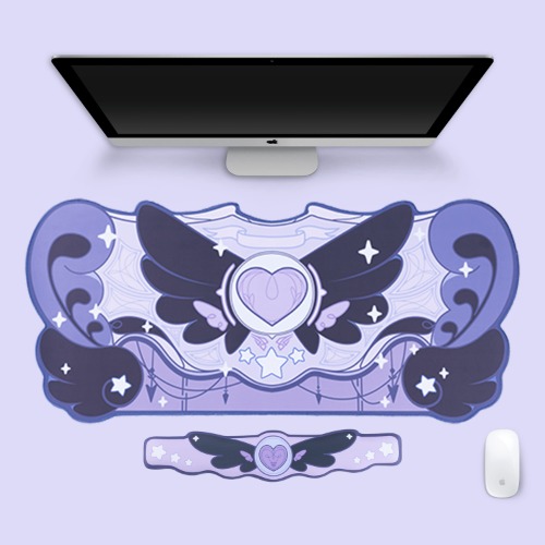 GeekShare Dark Stars Wings Silicone Protective Case | Mouse Pad Set