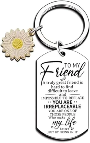 Best Friends, Friendship Gifts for Women Girls,True Friend Jewelry Gift, Birthday Christmas Valentine's Day Graduation Gifts for Best Friends Keyring,Soul Sister Gifts, Besties Gifts for Friends