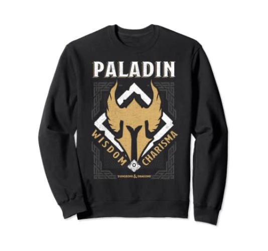 Dungeons & Dragons Paladin Wisdom & Charisma Sweatshirt - Adult Unisex - Royal Blue - XX-Large