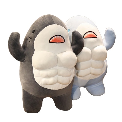 Buff Shark Plushies - 24" / 60 cm / One Each (Extra Discount)