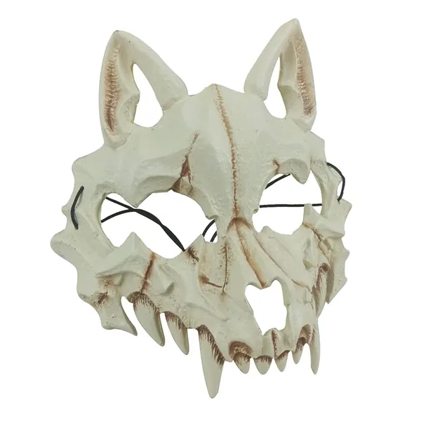 Mianbo Halloween Mask Japanese Skeleton Mask Three-Dimensional Animal Bone Mask for Halloween Carnival Costume Party Supplies
