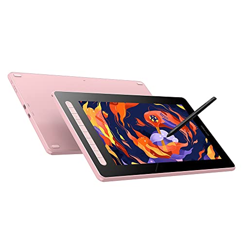 XPPen Artist 16 2nd Generation Tablette Graphique avec Ecran Entière Laminé en 16 Pouces Stylet X3 à 8192 Niveaux Compatible avec Windows Mac Chrome OS Android et Linux - Rose - Artist16 2nd - Rose