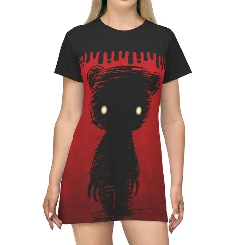 SHADOW GLOOMY AOP T-SHIRT DRESS