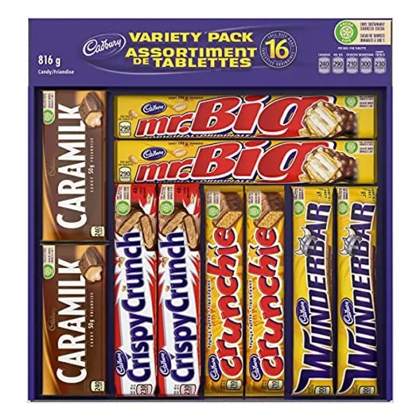 
                            Cadbury Chocolate Variety Pack, 816g, Easter Basket Gift
                        