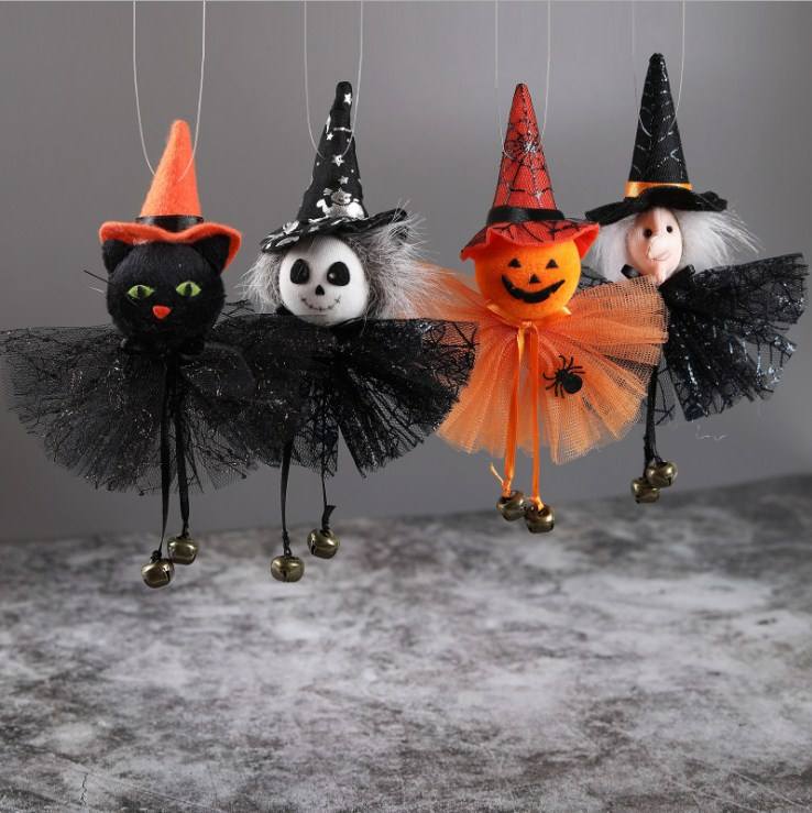 Spooky Witch Honeycomb Ball Ornaments - 2